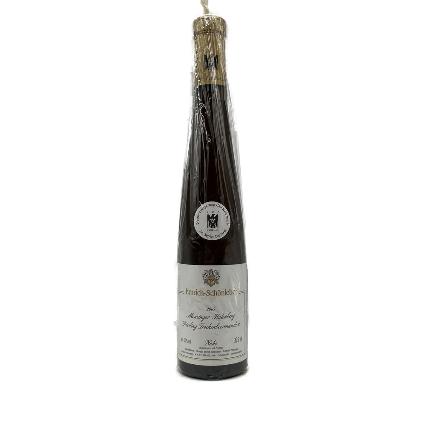 Weingut Emrich-Schonleber | Monzinger Halenberg Riesling Trockenbeerenauslese Goldkapsel "Versteigerungswein" | 375ml | 2005