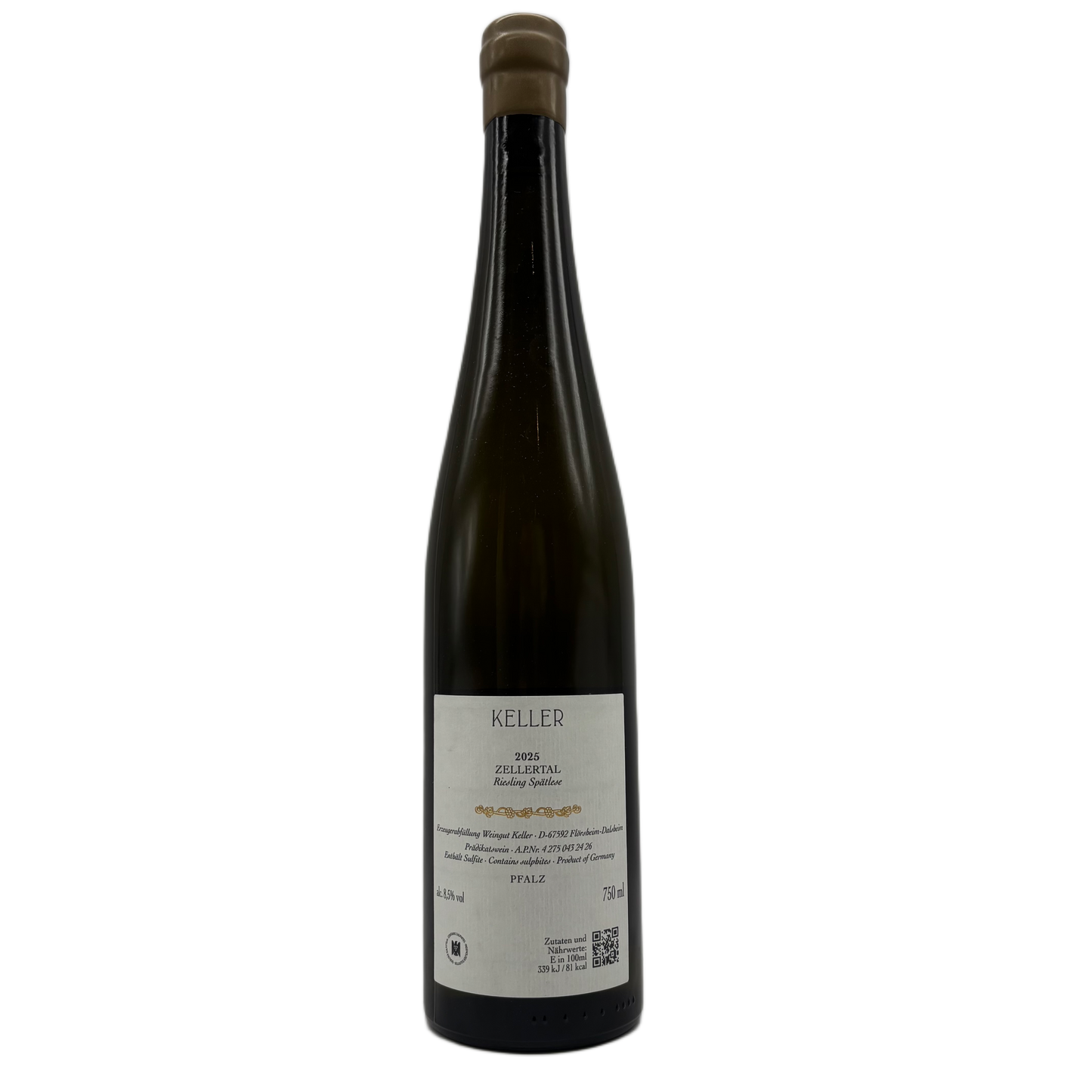 Weingut Keller | Zellertal Riesling Spätlese Pfalz | 2025