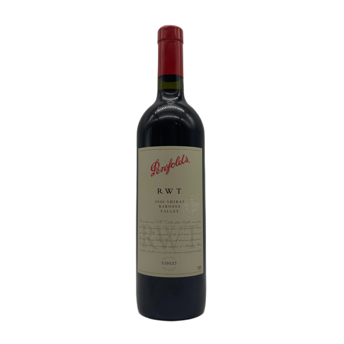 Penfolds |  RWT Bin 798 Shiraz | 2008