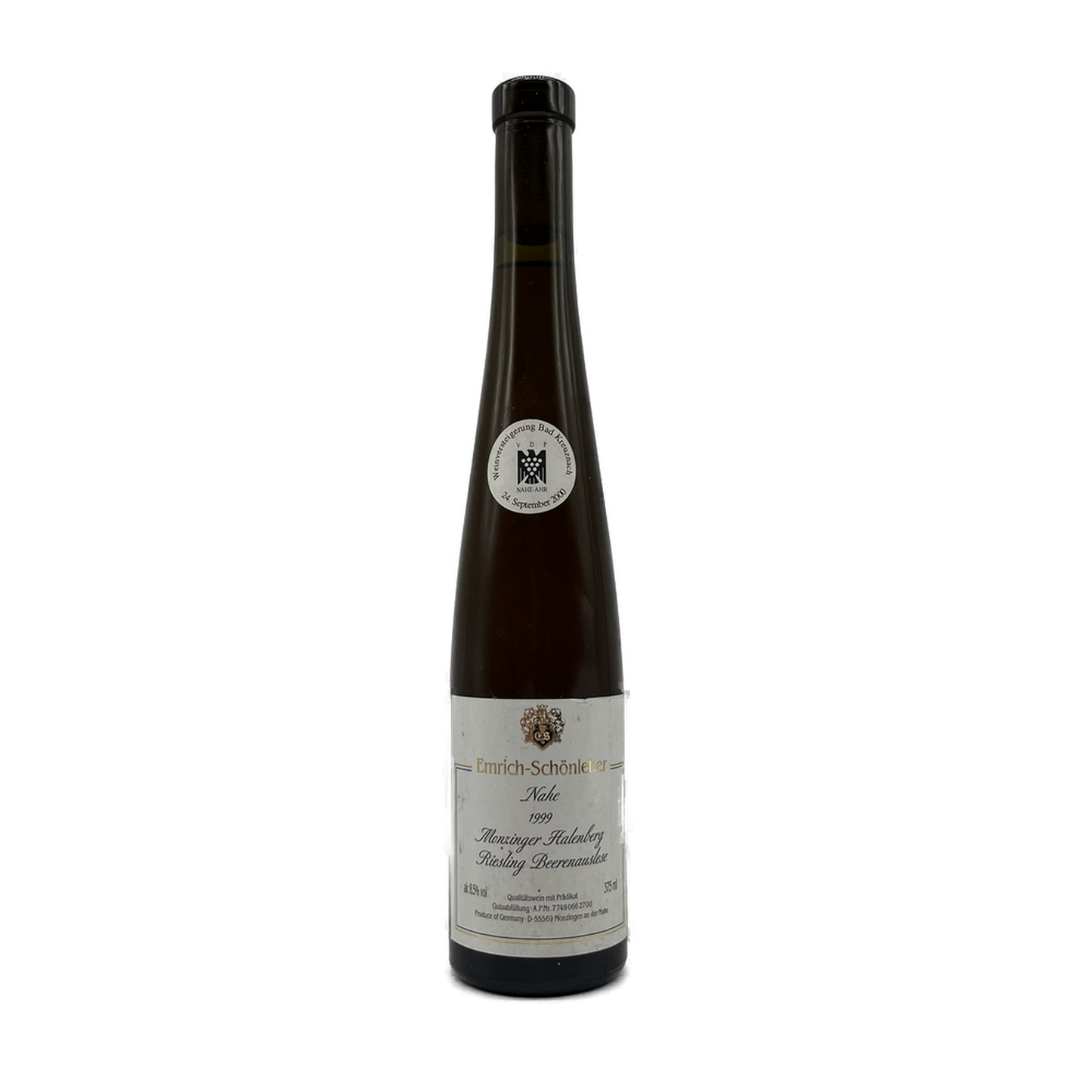 Weingut Emrich-Schonleber | Monzinger Halenberg Riesling Beerenauslese "Versteigerungswein" | 375ml | 1999