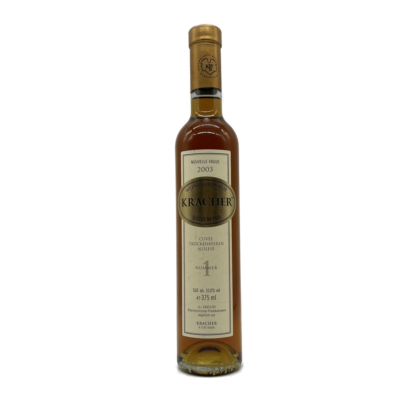 Weinlaubenhof Alois Kracher | Nouvelle Vague' Cuvee Trockenbeerenauslese Nr. 1 | 375ml | 2003